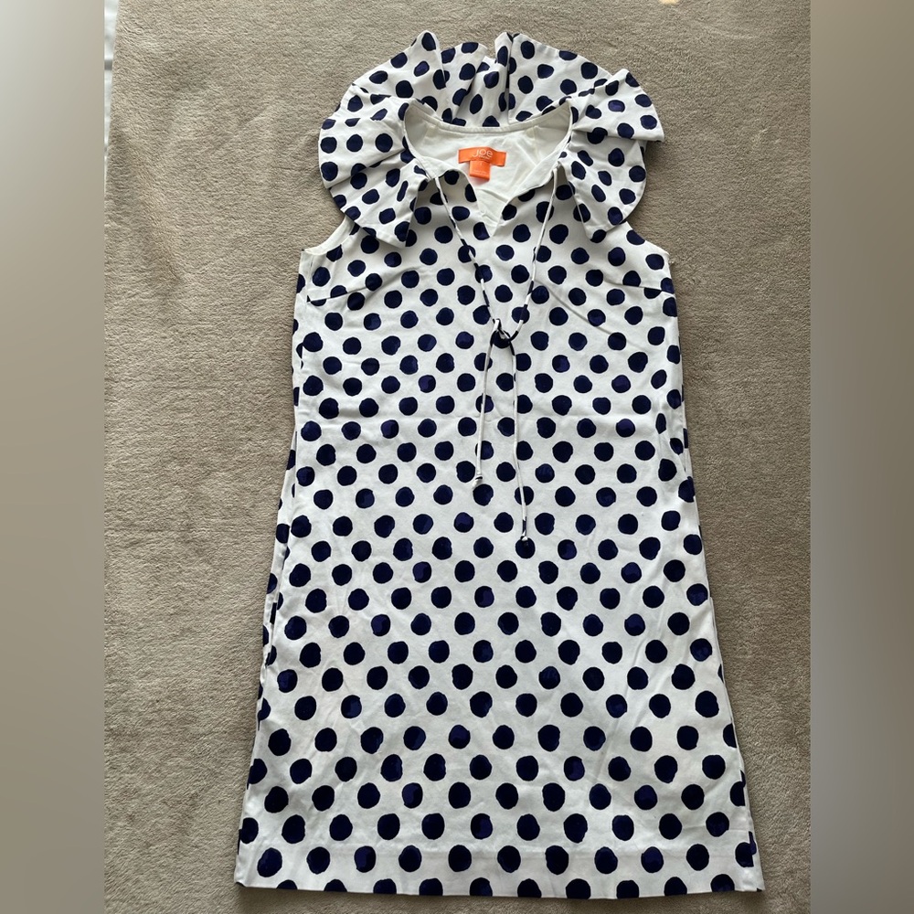 Joe Fresh Navy Polka Dot Dress